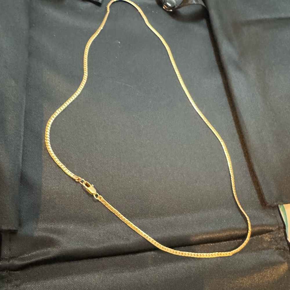 Ana Luisa Gold-Plated Herringbone Chain Necklace